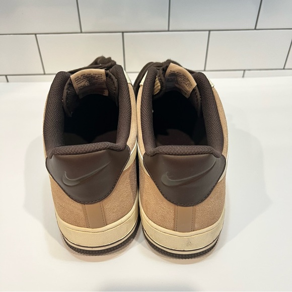 Nike Air Force 1 Low LV8 EMB Hemp Baroque Brown Coconut Milk  Size 15 - Picture 4 of 10